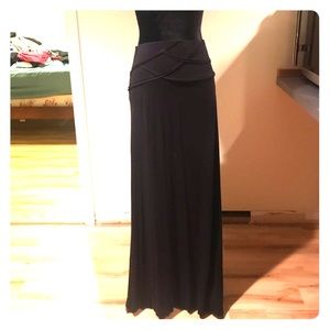Black maxi skirt